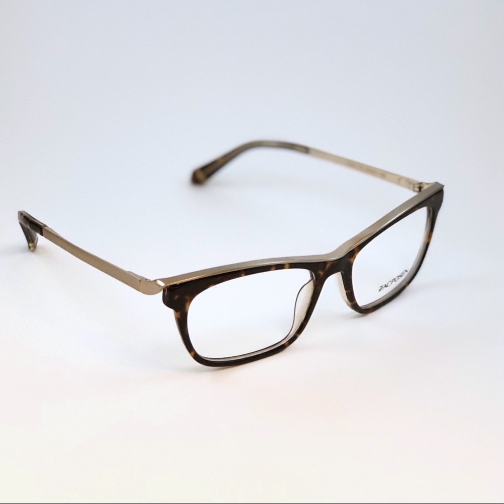 👓Zac Posen “Irina” Tortoise & Gold Glasses Frames